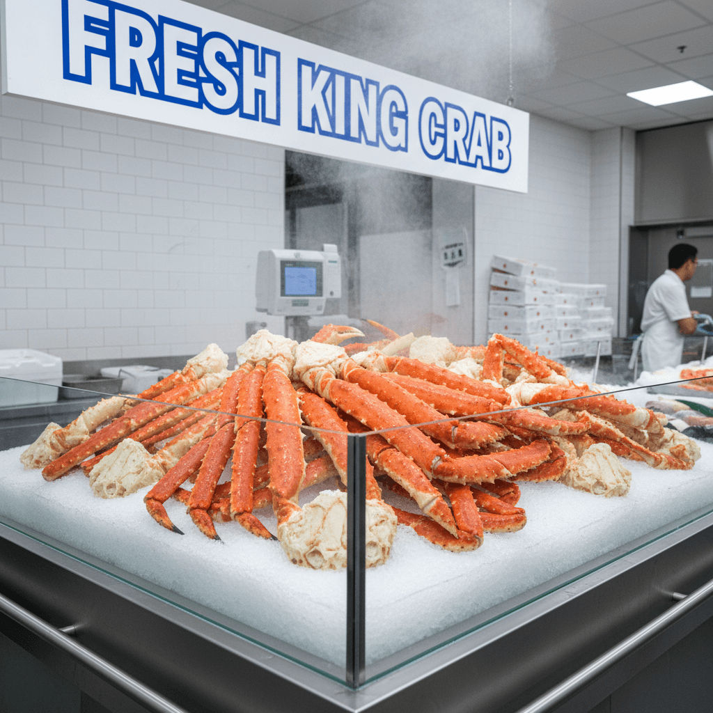 King and snow crab